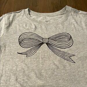 Anthropologie Maeve Roomytown Bow Graphic Tee, Size Small, Never Worn